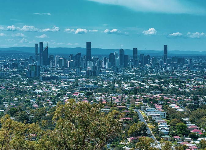 A view of Brisbane