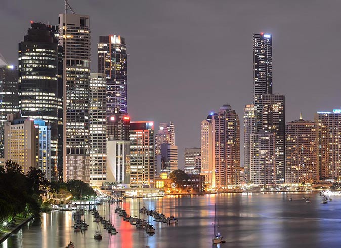 Brisbane at night