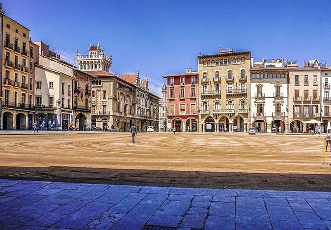 the Plaça Major in Vic the Plaça Major in Vic