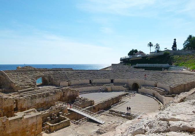 the amphitheater in Tarragona the amphitheater in Tarragona