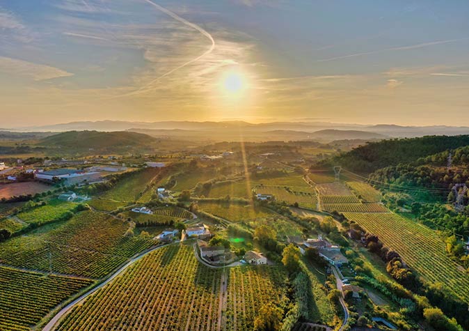aerial view of Penedes aerial view of Penedes