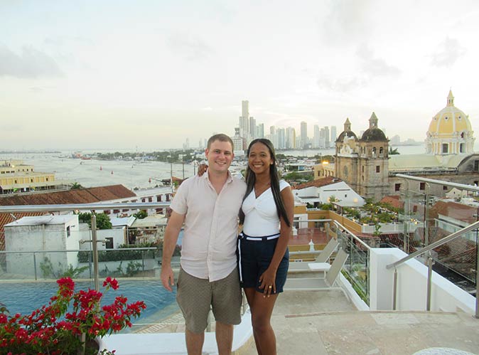 Adam and his wife living in Cartagena Adam and his wife living in Cartagena