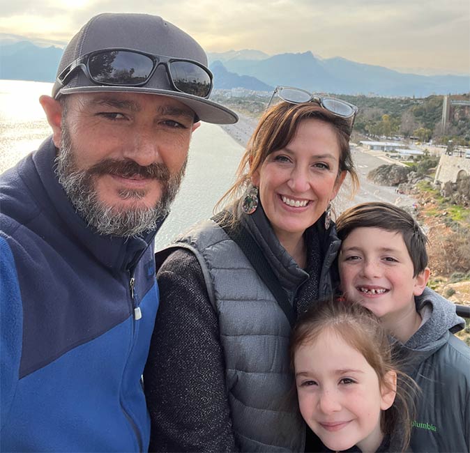 Dania and her family living in Antalya