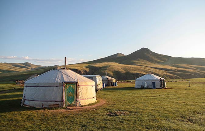 yurts in Mongolia