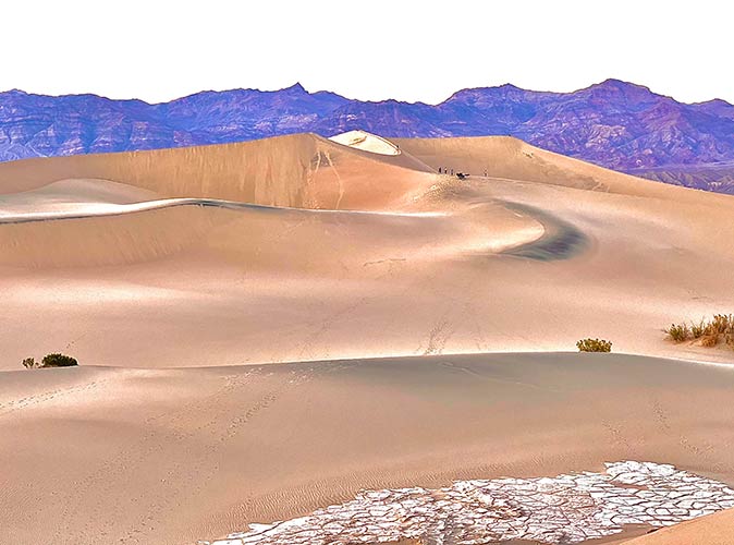 visiting the sand dunes in Death Valley visiting the sand dunes in Death Valley