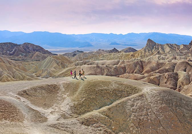 hiking Zabrinskie Point hiking Zabrinskie Point