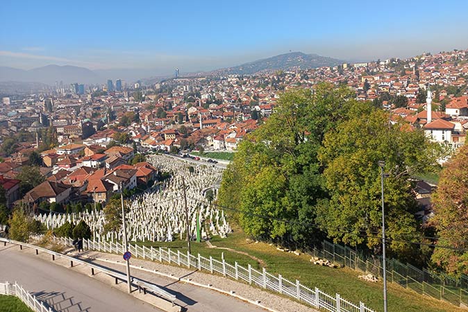 hiking to a viewpoint in Sarajevo hiking to a viewpoint in Sarajevo