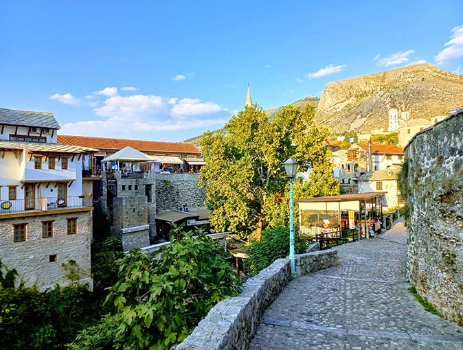 walking around Mostar's old town