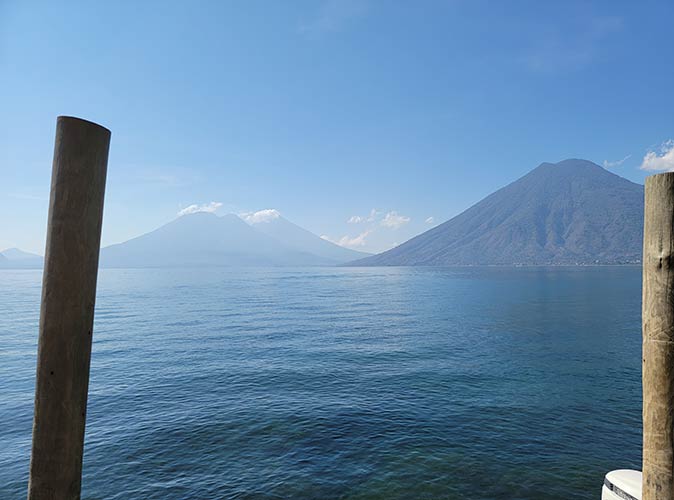 a view of Lago Atitlan from San Marcos