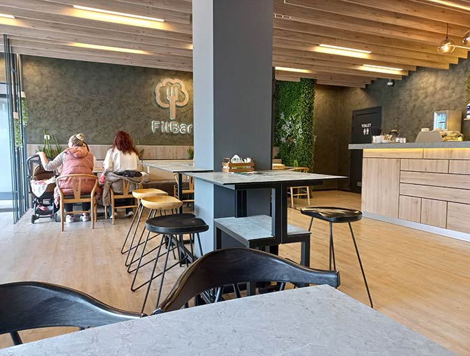 a picture of the interior of Fit Bar in Mostar
