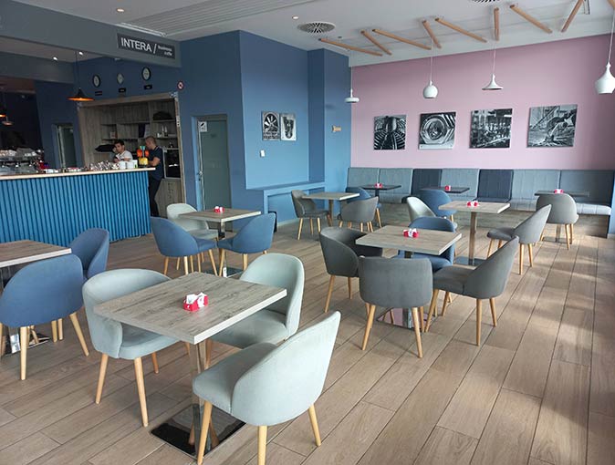the cafe at Intera Technology Park without any people